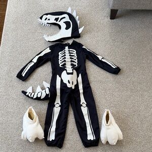 Pottery Barn Kids Glow in the Dark Dino Skeleton Costume